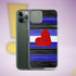 Leather Pride Flag Brush Strokes Clear Case for iPhone®